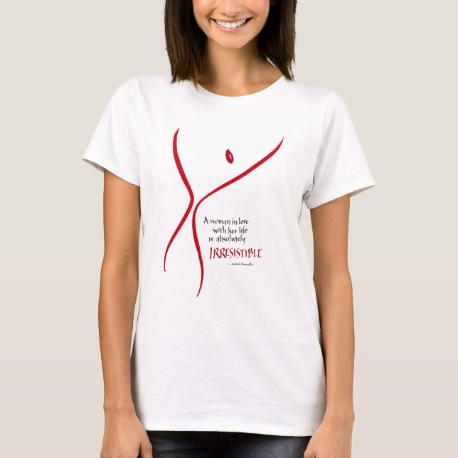 Oemotståndlig kvinna - T-tröja T-shirt (Framsida)