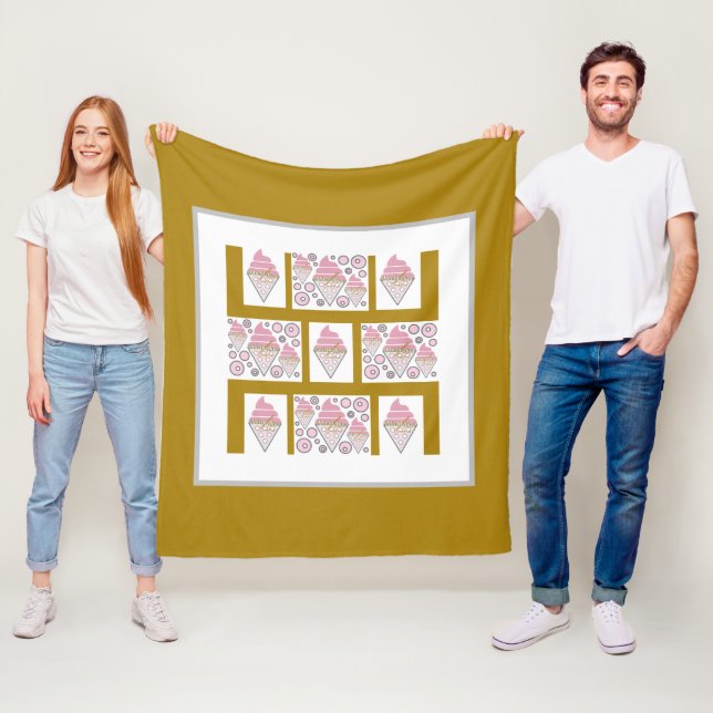 Oemotståndlig licens för glass i Caramel Fleecefilt (På plats)