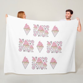 Oemotståndlig licens för iskräm Fleece Blanket