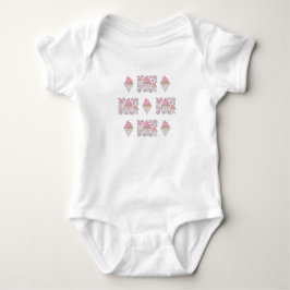 Oemotståndlig licens för iskräppost Baby Bodykosty T Shirt