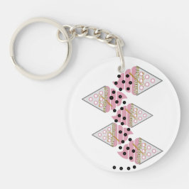 Oemotståndlig nyckelkedja för iskräm, sprinkles