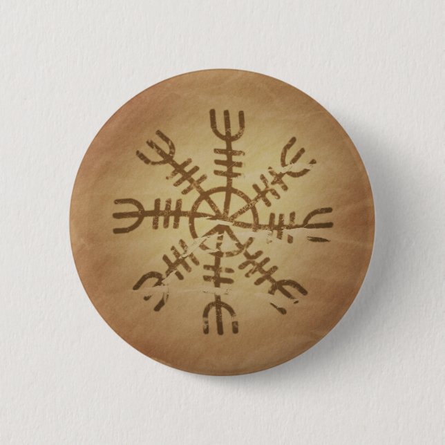 Oemotståndlighet Gamla isländska Magic Charms Knapp (Framsida)