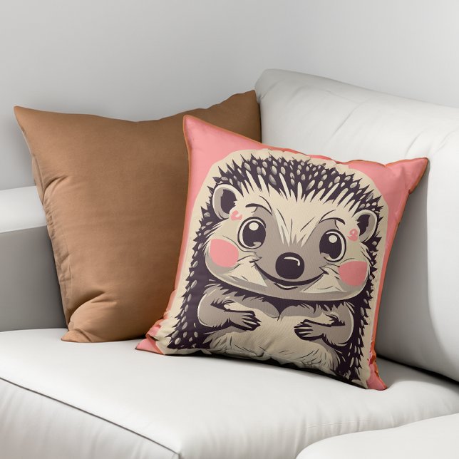 Oemotståndligt Cute Hedgehog Hedgie Kudde (Skapare uppladdad)