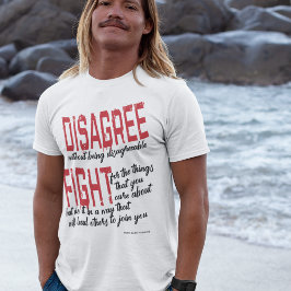 OENIGHET UTAN ATT KATASTROFEN ÄR OAGERBAR T SHIRT