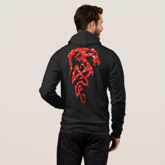 Oerhörd manar Fullt-Vinande Hoodie i drakedesign T-shirt