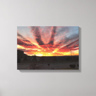 Oerhörd Montana Sunrise. Canvastryck