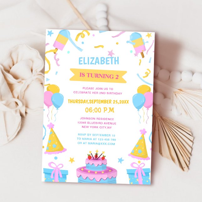 oerhört söt, unik barn inbjudningar (Skapare uppladdad)