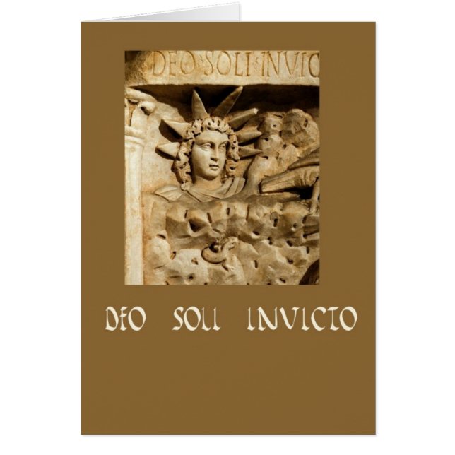 Oerövrat Sol Hälsningskort (Framsidan)