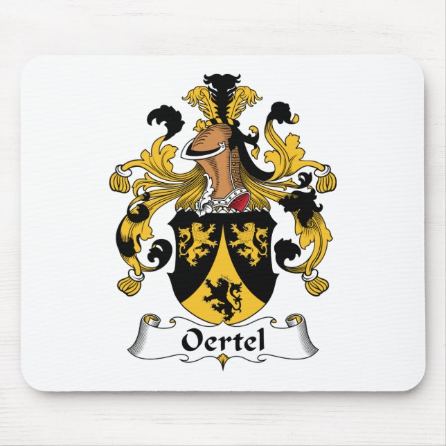 Oertel familjvapensköld musmatta (Framsidan)