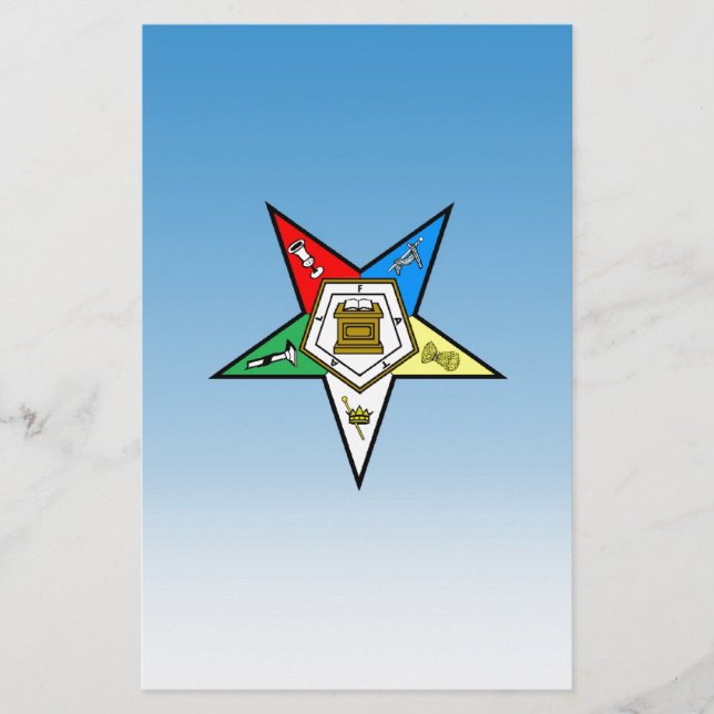 OES beställer av de östliga stjärnablåtten Brevpapper (Framsida)