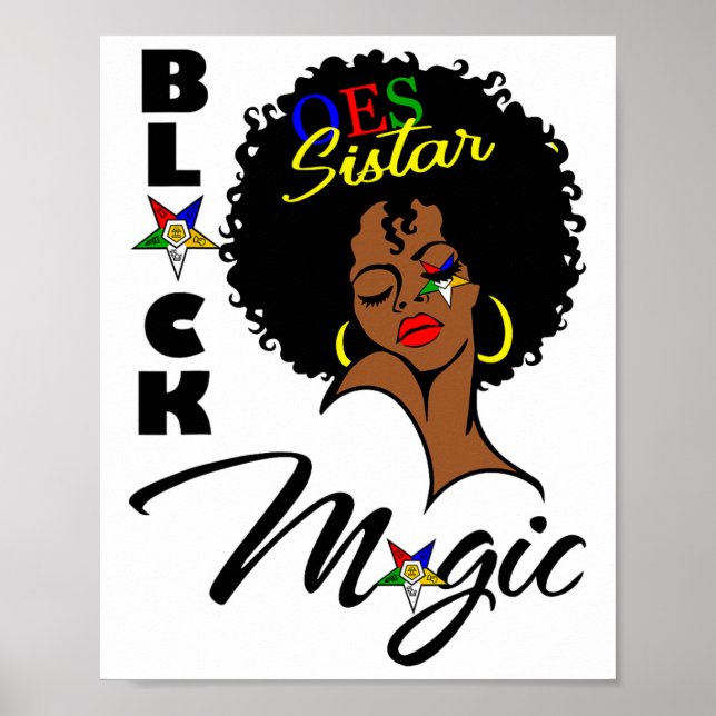 Oes Black Sistar Magic Order Östra Star Moth Poster (Framsidan)