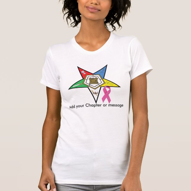 OES-bröstcancermedvetenhet Tee (Framsida)