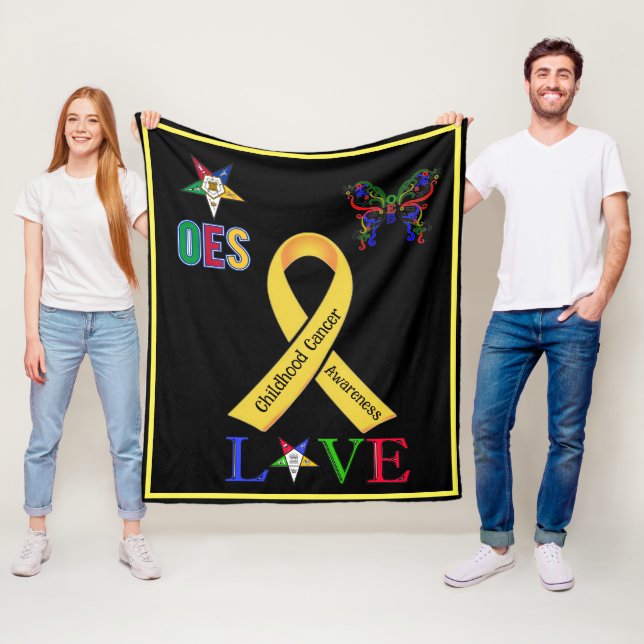 OES Cancer Awareness Fleecefilt (På plats)