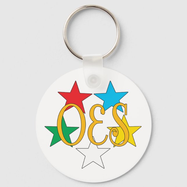 OES Circle of Stars Keychain Nyckelring (Framsida)