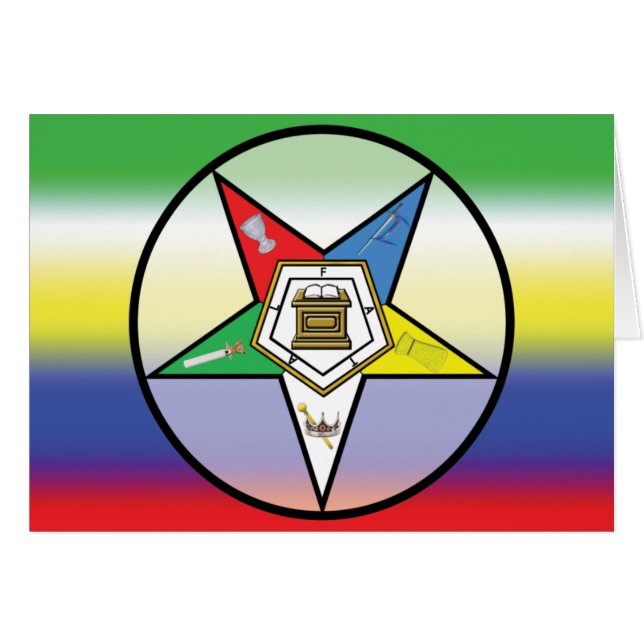 OES färg-kort Hälsningskort (Framsidan Horizontal)