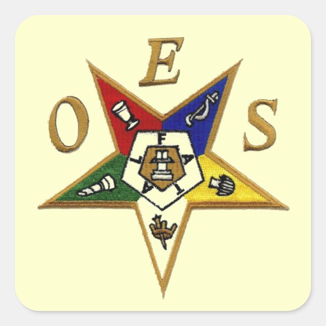 OES FYRKANTIGT KLISTERMÄRKE (Framsida)
