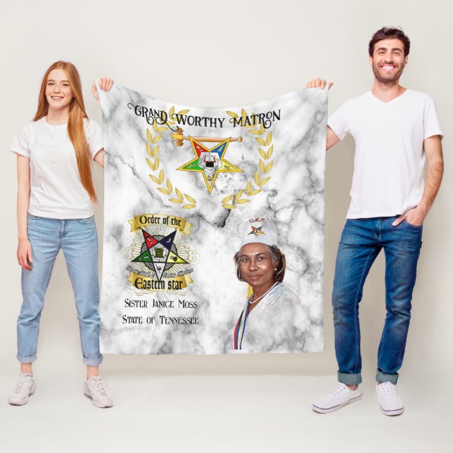 OES Grand Worthy Matron Fleece Blanket (På plats)