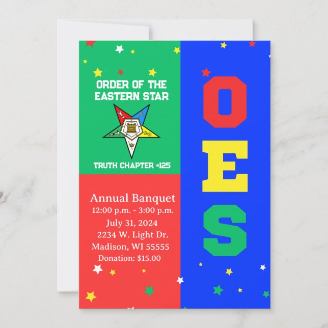 OES-händelseinbjudan Inbjudningar (Framsida)