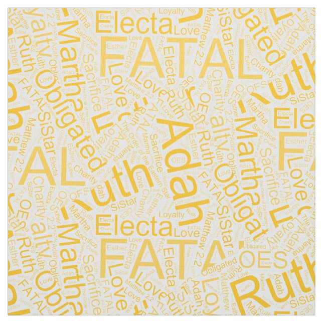 OES-kollage, Gult Tyg (Prov)