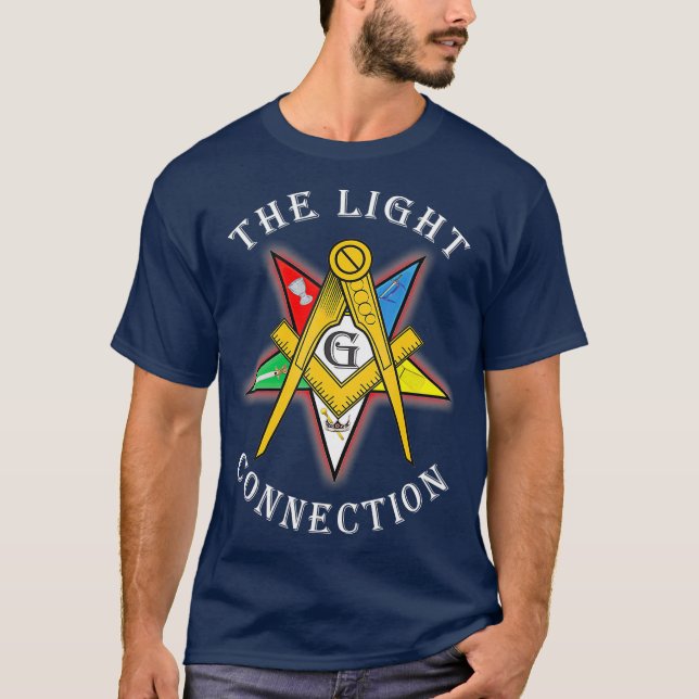 OES Mason, ljusanslutningsstjärnans fyrkantsdag T Shirt (Framsida)
