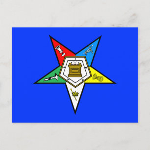 OES Order of the Eastern Star Postkort Vykort