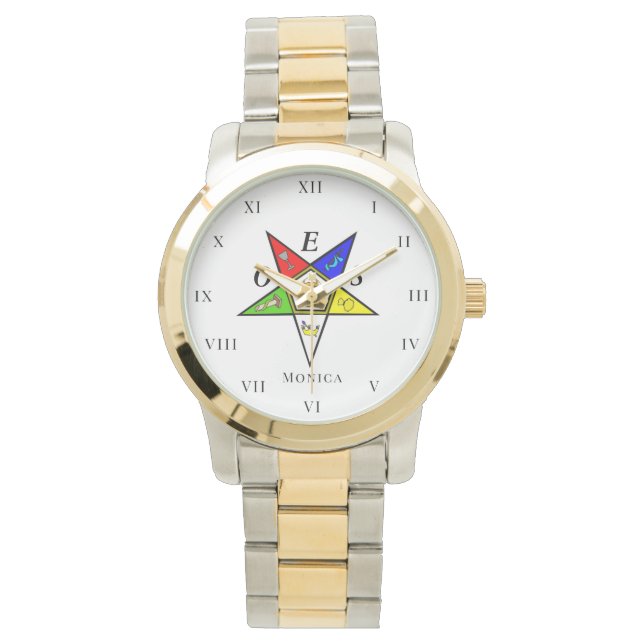 OES Östra Star Sister Freemason Charity Masonic Armbandsur (Framsida)
