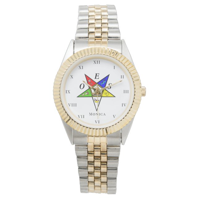 OES Östra Star Sister Freemason Charity Masonic Armbandsur (Framsida)