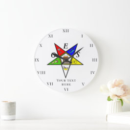 OES Östra Star Sister Freemason Charity Masonic Stor Klocka