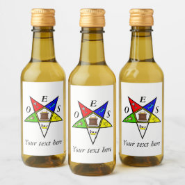 OES Östra Star Sister Masonry Order Vinetikett