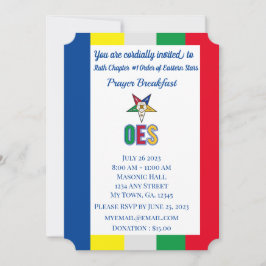 OES Prayer Breakfast-inbjudan Inbjudningar