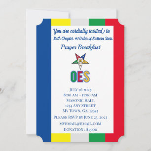 OES Prayer Breakfast-inbjudan Inbjudningar