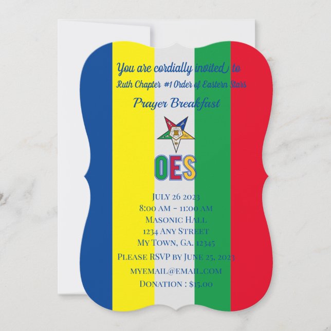 OES Prayer Breakfast Inbjudningar (Framsida)