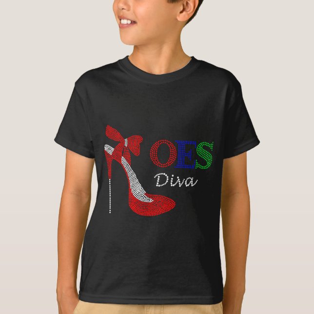 OES Sistar Diva Order of the Östra Star Parents" T Shirt (Framsida)