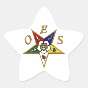 OES STJÄRNFORMAT KLISTERMÄRKE