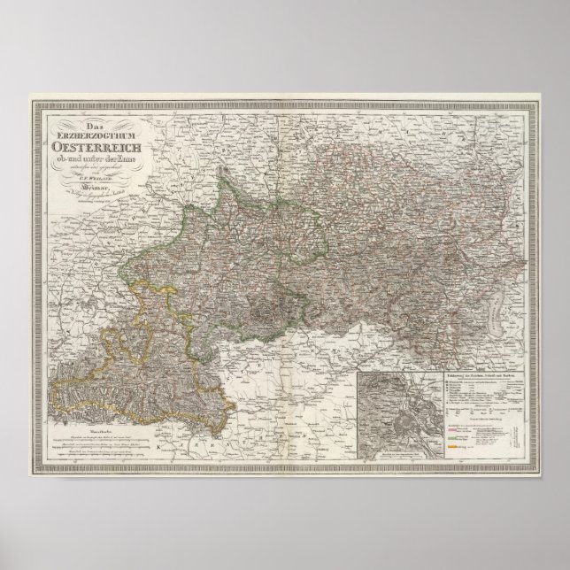 Oesterreich-Wienregionen Poster (Framsidan)