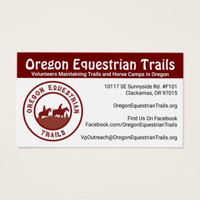 OET Business Card Visitkort (Framsidan)