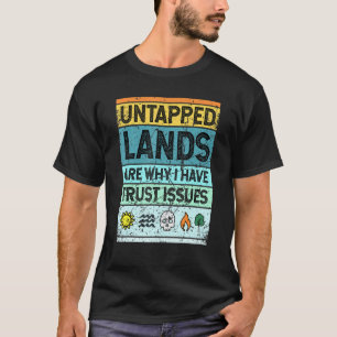 Oexploaterad mark Magic Merchandise för Geek Manar T Shirt