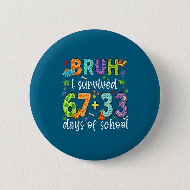 Of Bruh överlevde 67 33 dagar Knapp (Framsida)