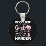 Of Course I Hit Like A Girl - Boxing Kickboxer Gym Nyckelring<br><div class="desc">Of Course I Hit Like A Girl - Boxing Kickboxer Gym Boxer</div>