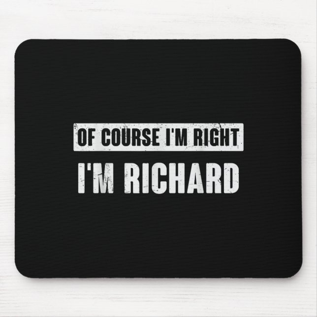 Of Course I'm Right I'm Richard - Funny Richard Na Musmatta (Framsidan)