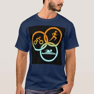 Of Triathlon Sticker T Shirt