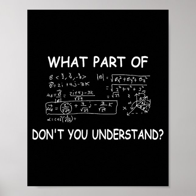 Of What Part Don' Understand Poster (Framsidan)