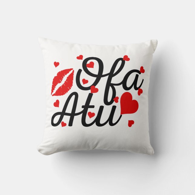 Ofa Atu - jag Kärlek You - Tongan Quote Kudde (Framsida)
