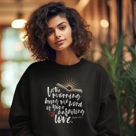 OFAILING KÄRLEK Bible Psalm Christian Women's Blac T Shirt