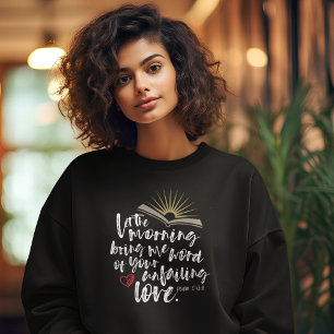 OFAILING KÄRLEK Bible Psalm Christian Women's Blac T Shirt