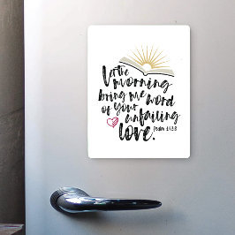 OFAILING KÄRLEK Psalm Bible Scripture Kitchen Magnet