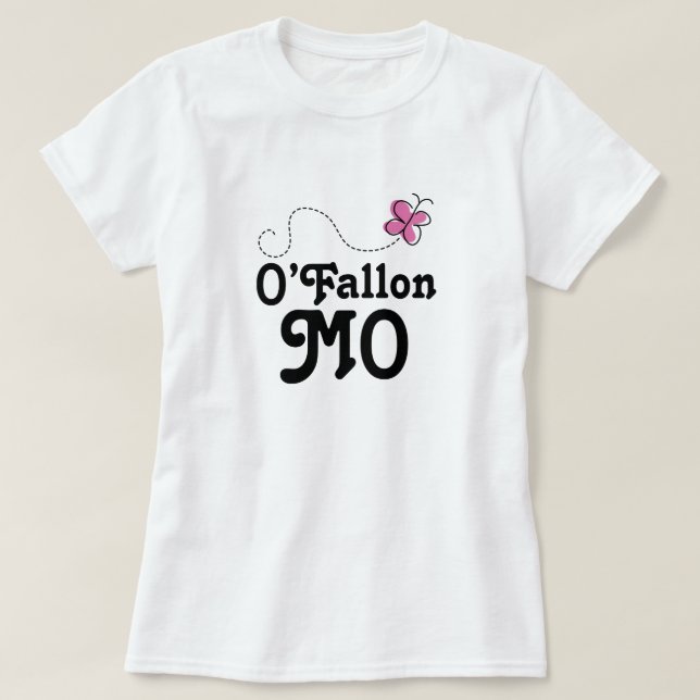 O'Fallon Missouri rosafjäril Tee (Design framsida)