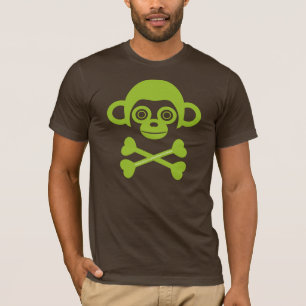 Ofärdig skallskjorta för apor t-shirt