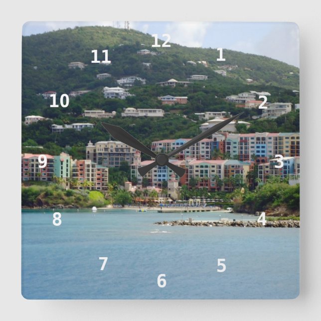 Öfärg Fyrkantig Klocka (Framsida)