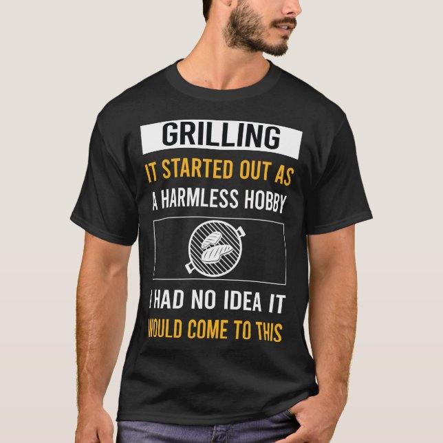 Ofarlig Hobby Grillning T Shirt (Framsida)